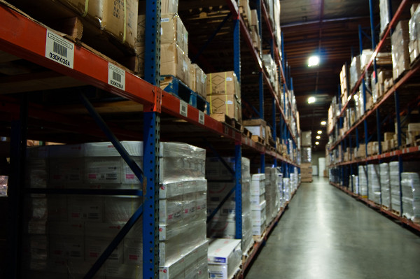 San Jose Distribution Services transloads lumber, paper products, beverages and more, and provides indoor storage for paper products (pictured here) as well as outdoor storage for OSB and plywood.