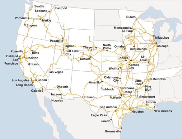  UP System Map